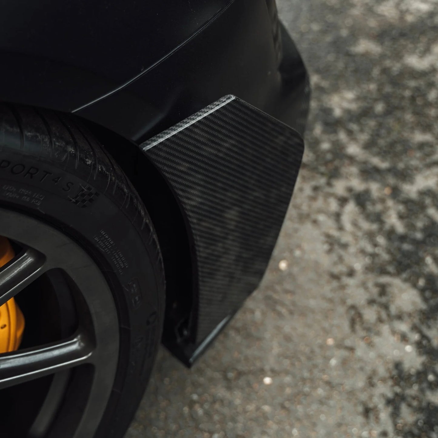Audi R8 4S Pre-Preg Carbon Fiber Rear Bumper Canards by TRE