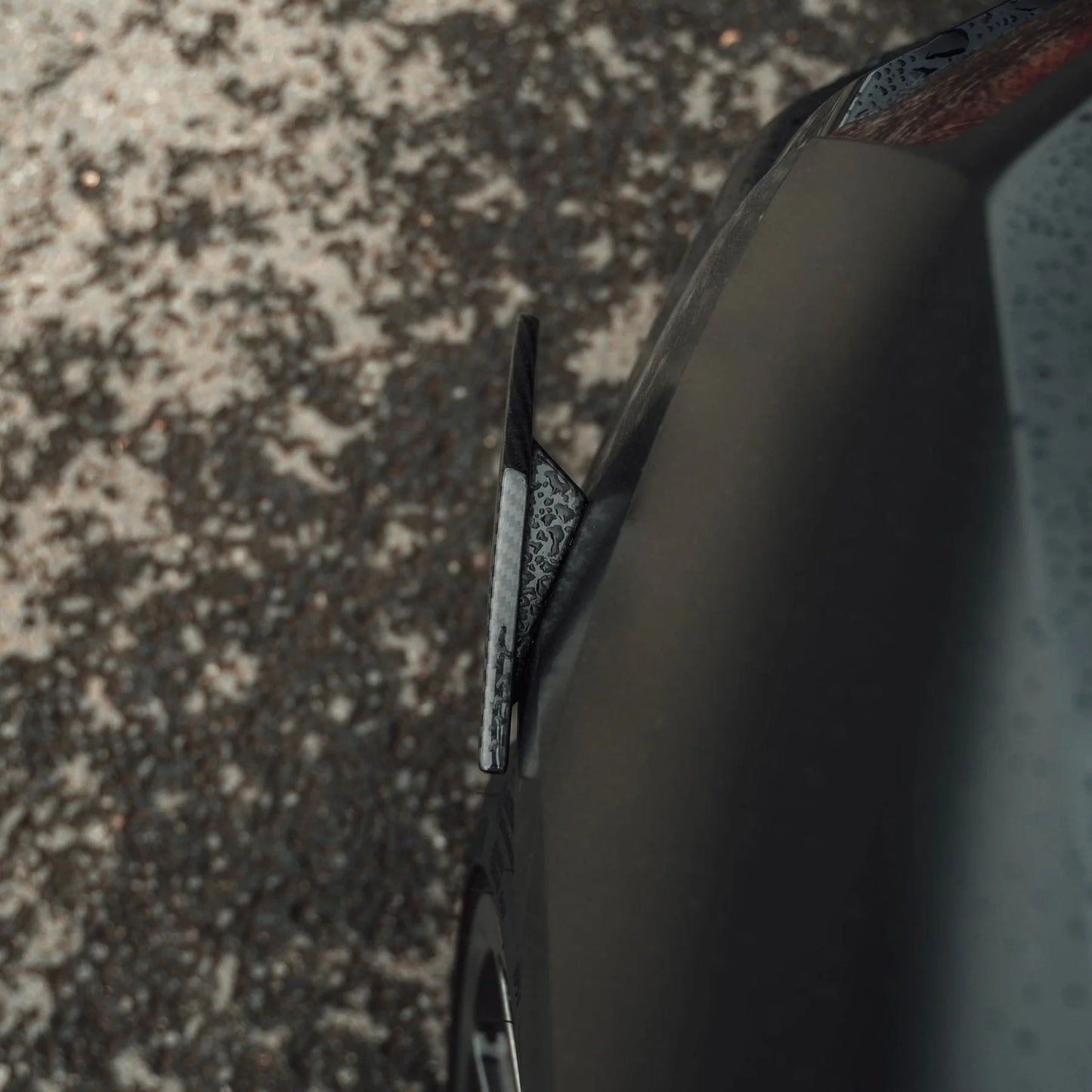 Audi R8 4S Pre-Preg Carbon Fiber Rear Bumper Canards by TRE