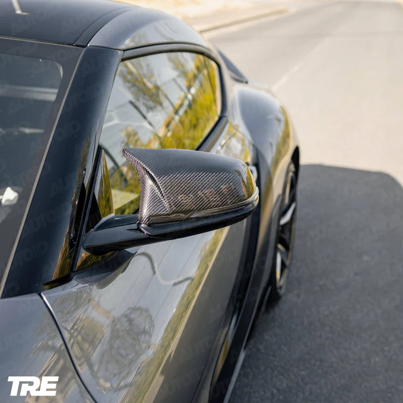 Toyota Supra (MK5) Pre-Preg Carbon Fiber M Style Mirror Covers by TRE (2019+)