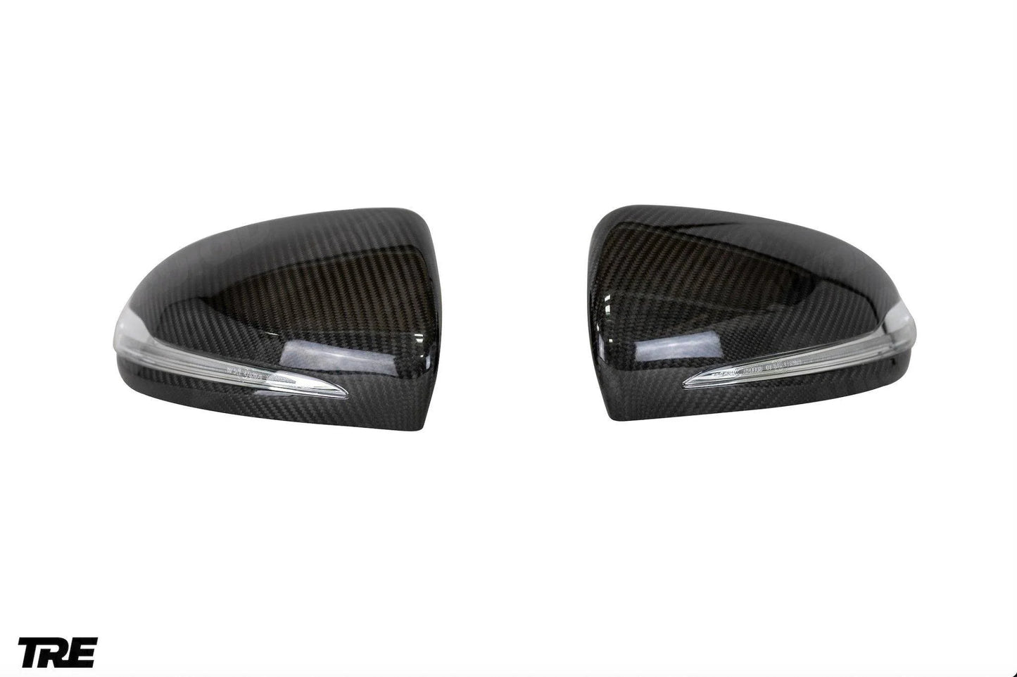 TRE Pre-preg Carbon Fiber Wing Mirror Covers for Mercedes C Class & C63 (2014+, W205)